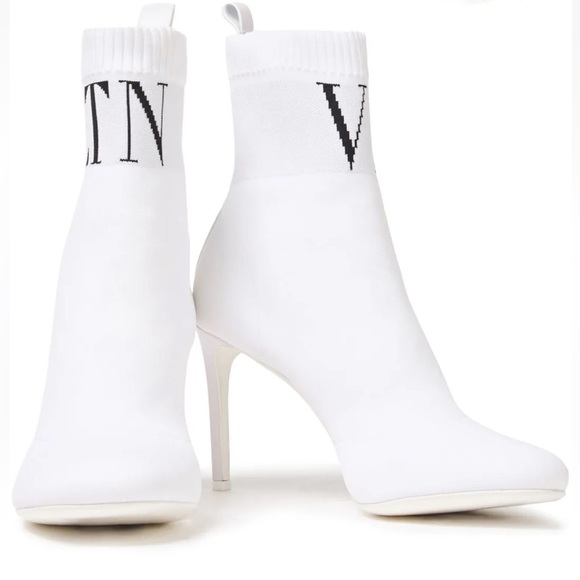 Valentino Garavani VLTN Modern White Sock Boots size 9 NEW - Picture 2 of 6